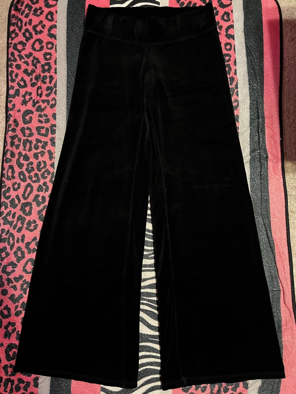 Vintage Juicy Couture black velour track pants